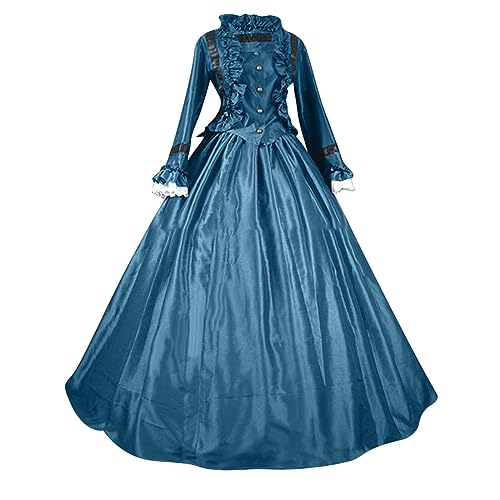 Komiseup Halloween Kostüm Damen Mittelalter Kleid Viktorianische Königin Maxi Kleid Renaissance Prinzessin Kleider Barock Rokoko Kleidung Lolita Dress Court-Stil Abendkleid Karneval Cosplay Kostüm 27 Komiseup Halloween Kostüm Damen Mittelalter Kleid Viktorianische Königin Maxi Kleid Renaissance Prinzessin Kleider Barock Rokoko Kleidung Lolita Dress Court-Stil Abendkleid Karneval Cosplay Kostüm 27 von Komiseup