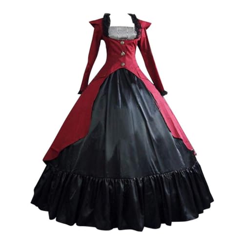 Komiseup Halloween Kostüm Damen Mittelalter Kleid Viktorianische Königin Maxi Kleid Renaissance Prinzessin Kleider Barock Rokoko Kleidung Lolita Dress Court-Stil Abendkleid Karneval Cosplay Kostüm 17 Komiseup Halloween Kostüm Damen Mittelalter Kleid Viktorianische Königin Maxi Kleid Renaissance Prinzessin Kleider Barock Rokoko Kleidung Lolita Dress Court-Stil Abendkleid Karneval Cosplay Kostüm 17 von Komiseup