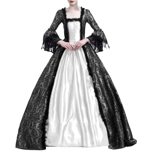 Komiseup Halloween Kostüm Damen Mittelalter Kleid Viktorianische Königin Maxi Kleid Renaissance Prinzessin Kleider Barock Rokoko Kleidung Lolita Dress Court-Stil Abendkleid Karneval Cosplay Kostüm 16 Komiseup Halloween Kostüm Damen Mittelalter Kleid Viktorianische Königin Maxi Kleid Renaissance Prinzessin Kleider Barock Rokoko Kleidung Lolita Dress Court-Stil Abendkleid Karneval Cosplay Kostüm 16 von Komiseup