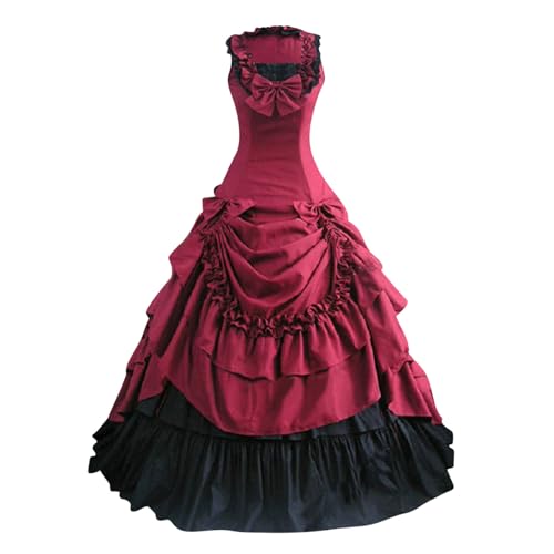 Komiseup Halloween Kostüm Damen Mittelalter Kleid Viktorianische Königin Maxi Kleid Renaissance Prinzessin Kleider Barock Rokoko Kleidung Lolita Dress Court-Stil Abendkleid Karneval Cosplay Kostüm 10 Komiseup Halloween Kostüm Damen Mittelalter Kleid Viktorianische Königin Maxi Kleid Renaissance Prinzessin Kleider Barock Rokoko Kleidung Lolita Dress Court-Stil Abendkleid Karneval Cosplay Kostüm 10 von Komiseup