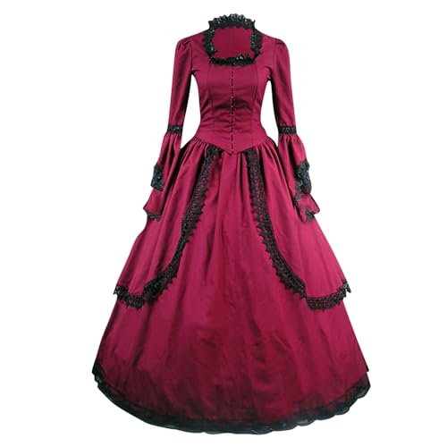 Komiseup Halloween Kostüm Damen Mittelalter Kleid Viktorianische Königin Maxi Kleid Renaissance Prinzessin Kleider Barock Rokoko Kleidung Lolita Dress Court-Stil Abendkleid Karneval Cosplay Kostüm 11 Komiseup Halloween Kostüm Damen Mittelalter Kleid Viktorianische Königin Maxi Kleid Renaissance Prinzessin Kleider Barock Rokoko Kleidung Lolita Dress Court-Stil Abendkleid Karneval Cosplay Kostüm 11 von Komiseup