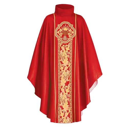 Komiseup Klerus Priester Römische Celebrant Taufen Kostüm Vestment Messgewand Erwachsenen Kirche Katholisch Vater Masse Gewänder Robe Mittelalter Mönch Priester Halloween Cosplay Full Set 08 Komiseup Klerus Priester Römische Celebrant Taufen Kostüm Vestment Messgewand Erwachsenen Kirche Katholisch Vater Masse Gewänder Robe Mittelalter Mönch Priester Halloween Cosplay Full Set 08 von Komiseup