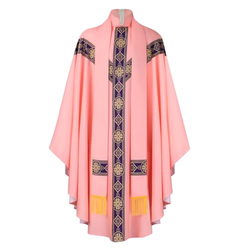 Komiseup Klerus Priester Römische Celebrant Taufen Kostüm Vestment Messgewand Erwachsenen Kirche Katholisch Vater Masse Gewänder Robe Mittelalter Mönch Priester Halloween Cosplay Full Set 09 Komiseup Klerus Priester Römische Celebrant Taufen Kostüm Vestment Messgewand Erwachsenen Kirche Katholisch Vater Masse Gewänder Robe Mittelalter Mönch Priester Halloween Cosplay Full Set 09 von Komiseup
