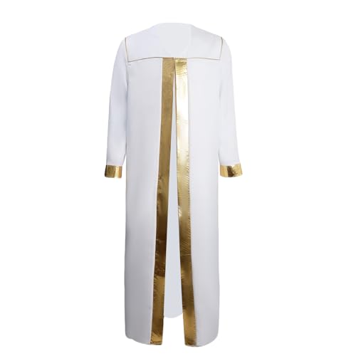 Komiseup Klerus Priester Römische Celebrant Taufen Kostüm Vestment Messgewand Erwachsenen Kirche Katholisch Vater Masse Gewänder Robe Mittelalter Mönch Priester Halloween Cosplay Full Set 12 Komiseup Klerus Priester Römische Celebrant Taufen Kostüm Vestment Messgewand Erwachsenen Kirche Katholisch Vater Masse Gewänder Robe Mittelalter Mönch Priester Halloween Cosplay Full Set 12 von Komiseup