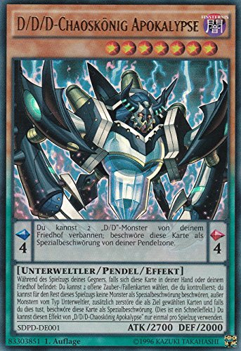 Konami - SDPD-DE001 - D/D/D-Chaoskönig Apokalypse - Ultra Rare - DE - Yugioh Konami - SDPD-DE001 - D/D/D-Chaoskönig Apokalypse - Ultra Rare - DE - Yugioh von Konami -