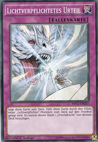 MP17-DE237 - Lichtverpflichtetes Urteil - Common - DE - im Set mit Ultrapro Toploader - Yugioh von Konami -