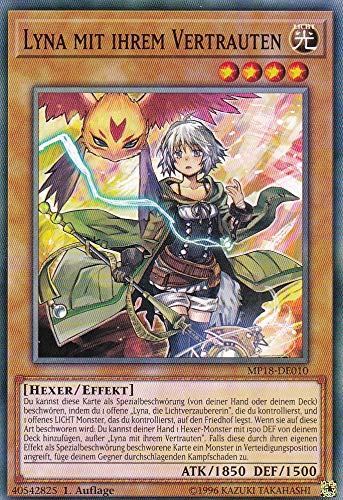 MP18-DE010 - Lyna mit ihrem Vertrauten - Common - DE - im Set mit Ultrapro Toploader - Yugioh von Konami -