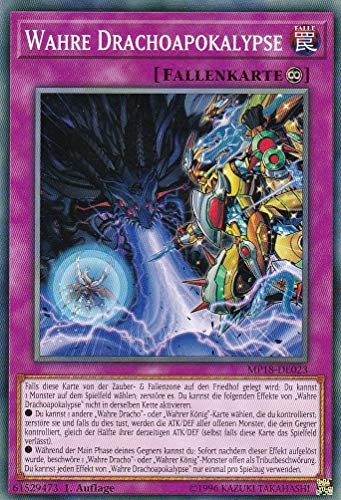 MP18-DE023 - Wahre Drachoapokalypse - Common - DE - im Set mit Ultrapro Toploader - Yugioh von Konami -