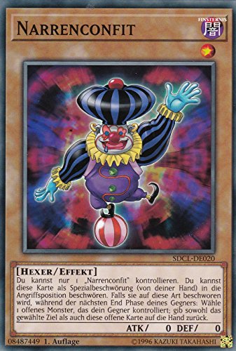 SDCL-DE020‬ - Narrenconfit - Common - DE - im Set mit Ultrapro Toploader - Yugioh von Konami -