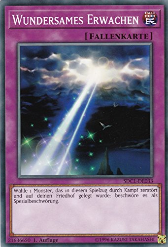 SDCL-DE033 - Wundersames Erwachen - Common - DE - im Set mit Ultrapro Toploader - Yugioh von Konami -