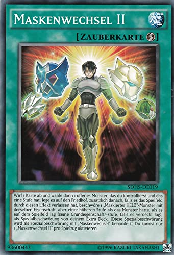 SDHS-DE019 - Maskenwechsel II - Common - DE - im Set mit Ultrapro Toploader - Yugioh von Konami -