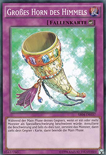 SR04-DE037 - Großes Horn des Himmels - Common - DE - im Set mit Ultrapro Toploader - Yugioh von Konami -