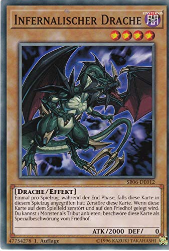 SR06-DE012 - Infernalischer Drache - Common - DE - im Set mit Ultrapro Toploader - Yugioh von Konami -