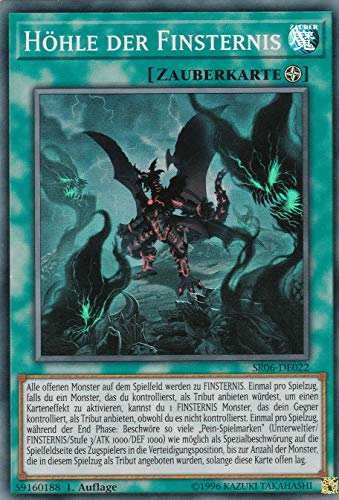 SR06-DE022 - Höhle der Finsternis - Super Rare - DE - im Set mit Ultrapro Toploader - Yugioh von Konami -