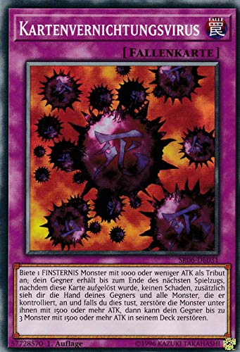 Konami - SR06-DE031 Kartenvernichtungsvirus Common DE im Set mit Ultrapro Toploader Yugioh von Konami -