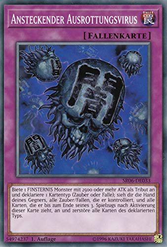 SR06-DE033 - Ansteckender Ausrottungsvirus - Common - DE - im Set mit Ultrapro Toploader - Yugioh SR06-DE033 - Ansteckender Ausrottungsvirus - Common - DE - im Set mit Ultrapro Toploader - Yugioh von Konami -