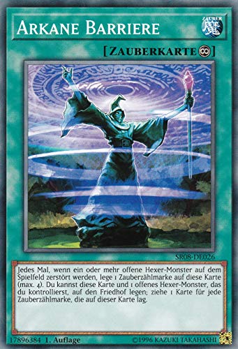 SR08-DE026 - Arkane Barriere - Common - DE - im Set mit Ultrapro Toploader - Yugioh SR08-DE026 - Arkane Barriere - Common - DE - im Set mit Ultrapro Toploader - Yugioh von Konami -