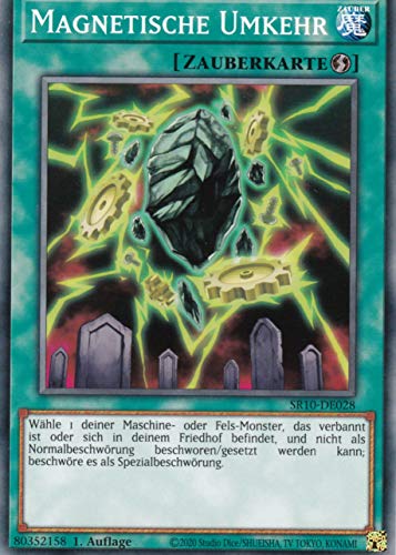 SR10-DE028 - Magnetische Umkehr - Common - DE - im Set mit Ultrapro Toploader - Yugioh von Konami -