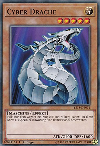 YS18-DE014 - Cyber Drache - Common - DE - im Set mit Ultrapro Toploader - Yugioh von Konami -