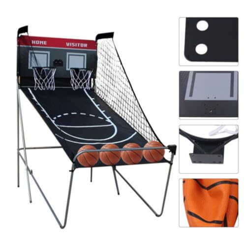 Konfiur 8 in 1 Basketballautomat, Basketball Schießmaschine Basketballspiel mit 8 Spieleinstellungen & elektronischer Anzeigetafel, Schießmaschine inkl. 4 Bällen & 2 Fangkörben Basketballspiel Arcade Konfiur 8 in 1 Basketballautomat, Basketball Schießmaschine Basketballspiel mit 8 Spieleinstellungen & elektronischer Anzeigetafel, Schießmaschine inkl. 4 Bällen & 2 Fangkörben Basketballspiel Arcade von Konfiur
