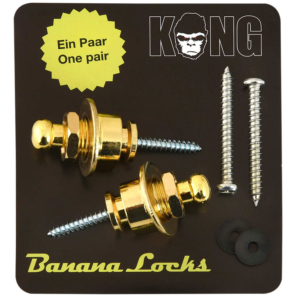 Kong Banana Locks Gold Endpin von Kong