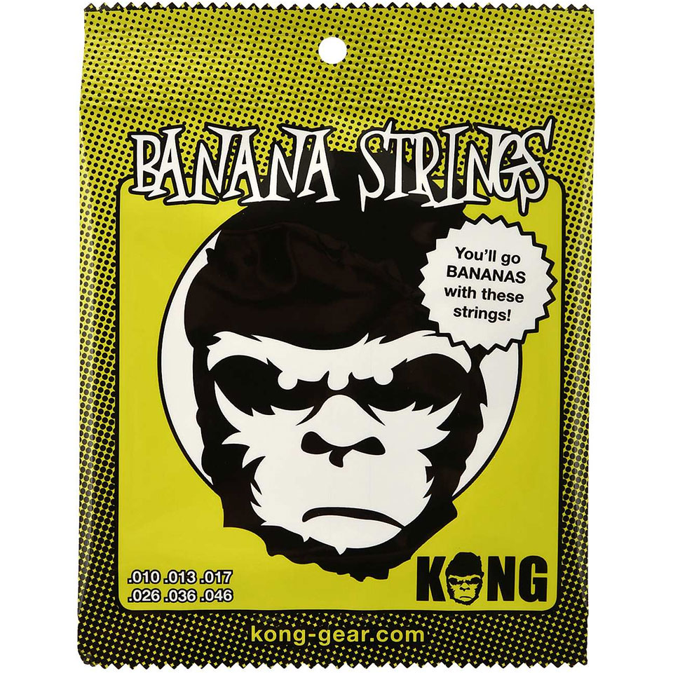 Kong Banana Strings 10-46 Saiten E-Gitarre Kong Banana Strings 10-46 Saiten E-Gitarre von Kong