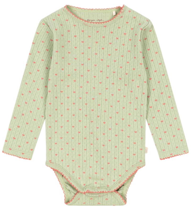 Konges Sløjd Body l/ä - Lochmuster - Minnie -Coeur Lint - Konges Sløjd - 1½ Jahre (86) - Body L/Ä von Konges Sløjd