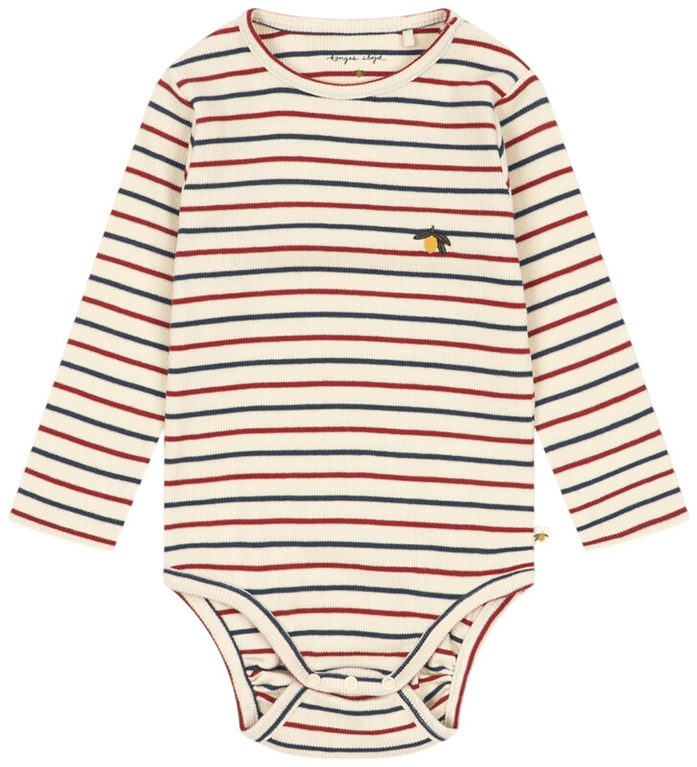 Konges Sløjd Body l/ä - Rib - Voco Modal - Dreifarbiges Blau - Konges Sløjd - 74 - Body L/Ä Konges Sløjd Body l/ä - Rib - Voco Modal - Dreifarbiges Blau - Konges Sløjd - 74 - Body L/Ä von Konges Sløjd