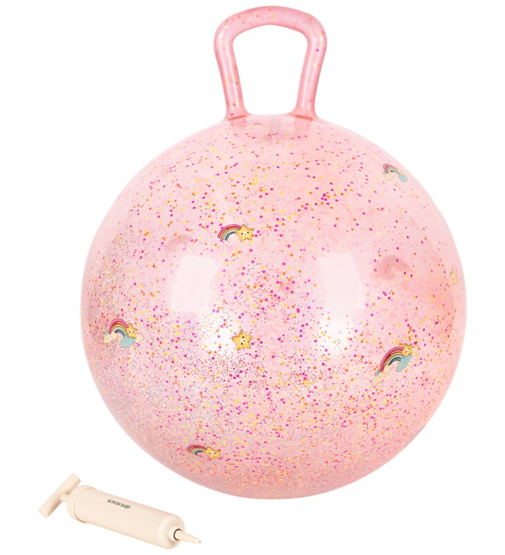 Konges Sløjd Hüpfball m. Griff - 50 cm - Rainbow m. Glitzer - Konges Sløjd - One Size - Spielzeug Konges Sløjd Hüpfball m. Griff - 50 cm - Rainbow m. Glitzer - Konges Sløjd - One Size - Spielzeug von Konges Sløjd
