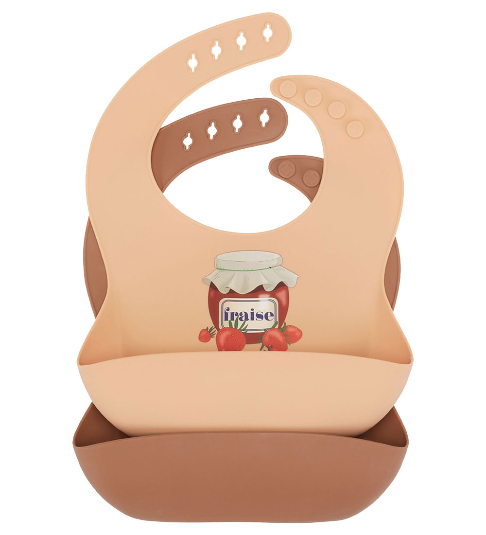 Konges Sløjd Lätzchen - Silikon - 2er-Pack - Fraise - Konges Sløjd - One Size - Lätzchen Konges Sløjd Lätzchen - Silikon - 2er-Pack - Fraise - Konges Sløjd - One Size - Lätzchen von Konges Sløjd