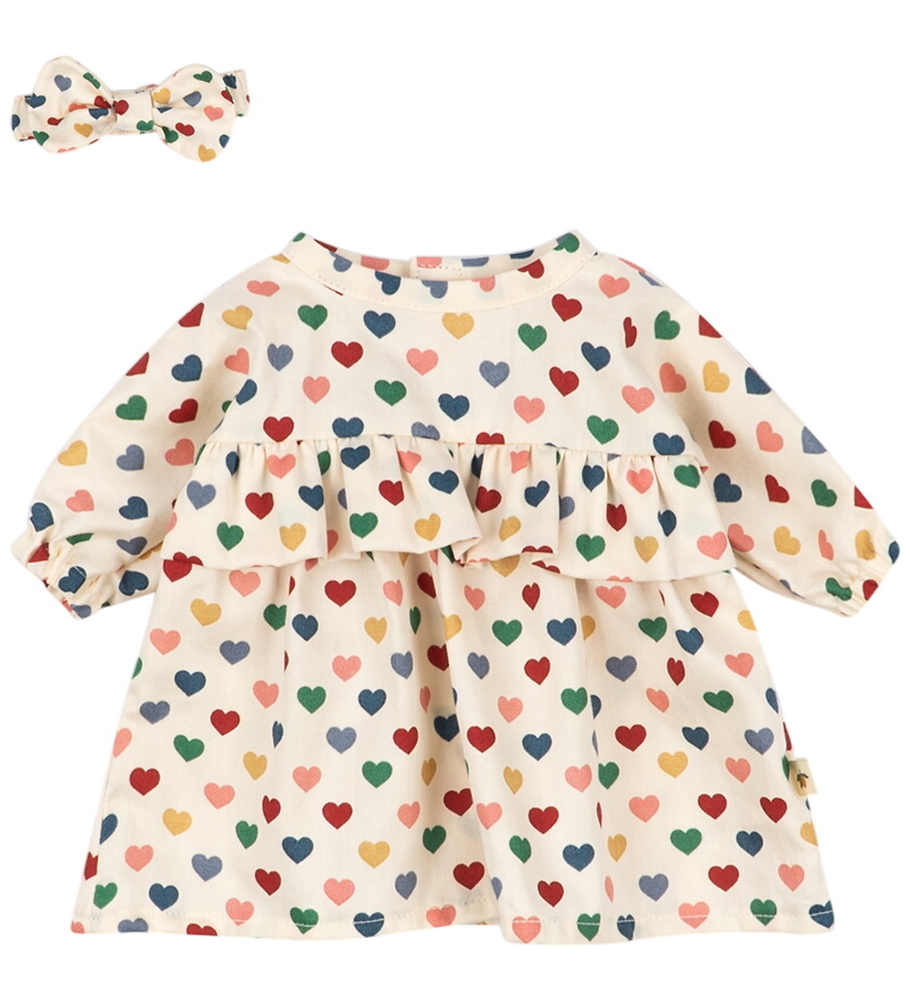 Konges Sløjd Puppenkleidung - Kleid/Haarband - Couer Coloré - Konges Sløjd - One Size - Puppenkleidung Konges Sløjd Puppenkleidung - Kleid/Haarband - Couer Coloré - Konges Sløjd - One Size - Puppenkleidung von Konges Sløjd