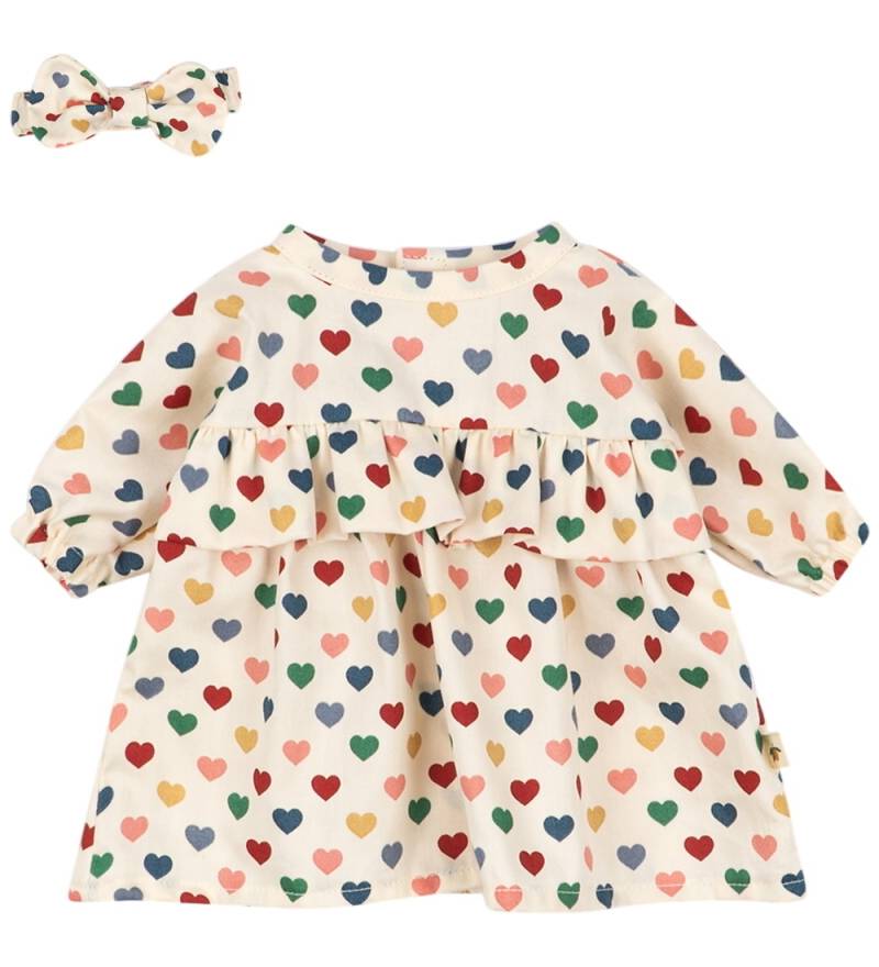 Konges Sløjd Puppenkleidung - Kleid/Haarband - Couer Coloré - Konges Sløjd - One Size - Puppenkleidung Konges Sløjd Puppenkleidung - Kleid/Haarband - Couer Coloré - Konges Sløjd - One Size - Puppenkleidung von Konges Sløjd