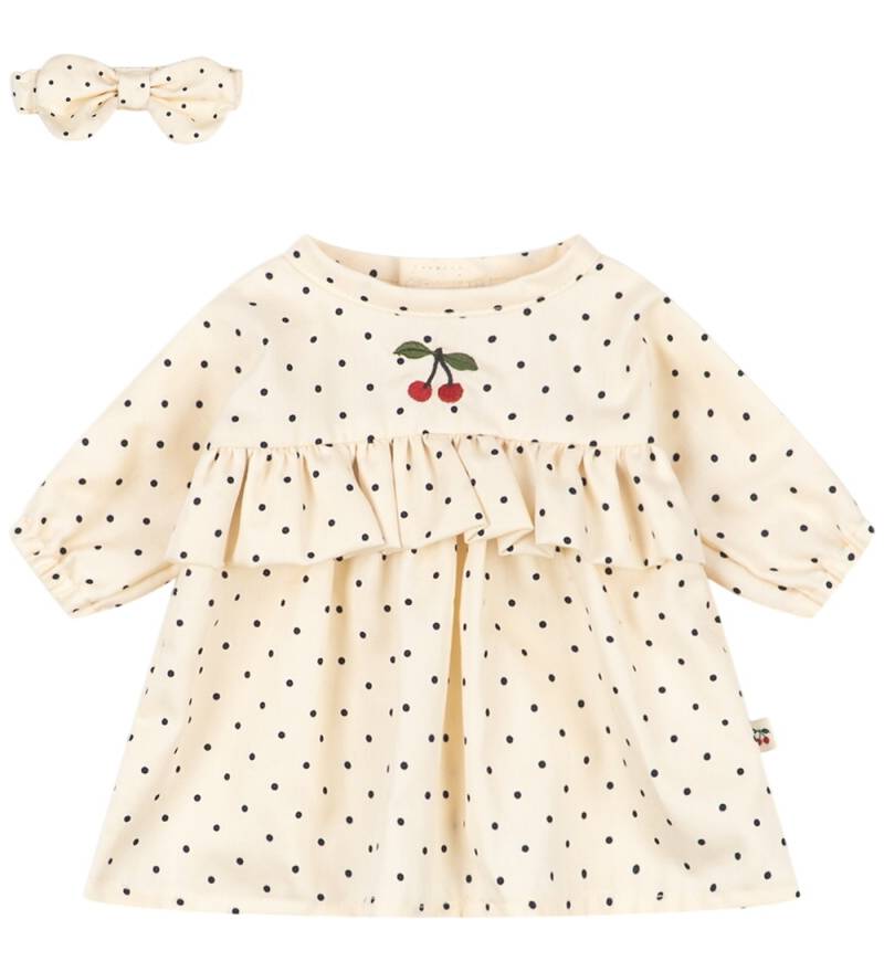 Konges Sløjd Puppenkleidung - Kleid/Haarband - Himmel Dot - Konges Sløjd - One Size - Puppenkleidung Konges Sløjd Puppenkleidung - Kleid/Haarband - Himmel Dot - Konges Sløjd - One Size - Puppenkleidung von Konges Sløjd