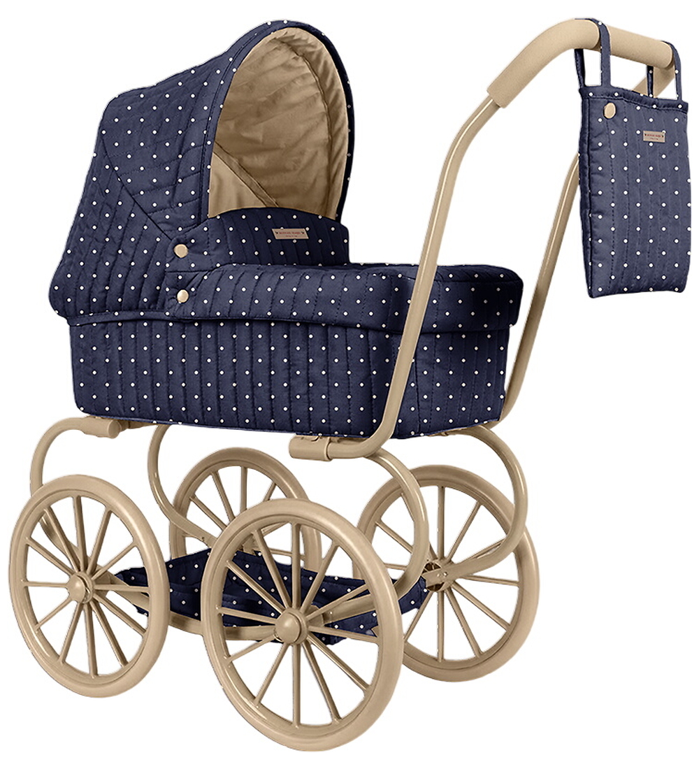 Konges Sløjd Puppenwagen - Minnie - Ditzy Dot - Konges Sløjd - One Size - Puppenwagen von Konges Sløjd