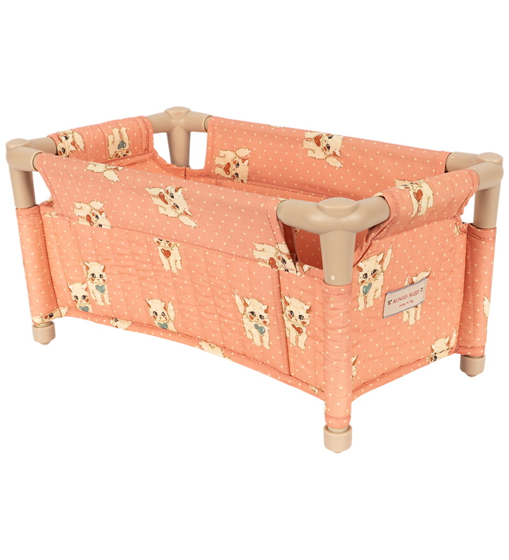 Konges Sløjd Reisebett für Puppen - 43 cm - Ciao Miao Rose - Konges Sløjd - One Size - Puppenbett von Konges Sløjd