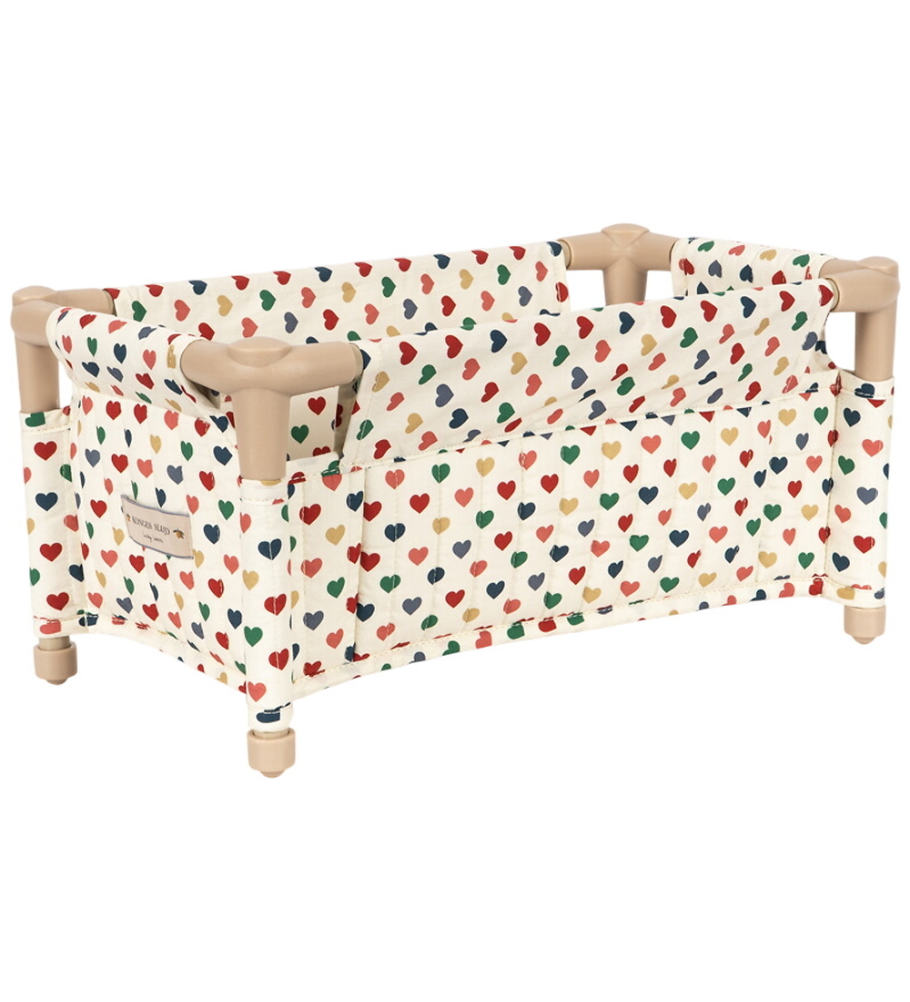 Konges Sløjd Reisebett für Puppen - 43 cm - Coeur Color - Konges Sløjd - One Size - Puppenbett von Konges Sløjd