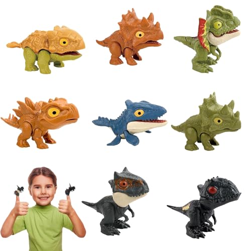 Dinosaurier-Fingerspielzeug - Dino Handpuppe Tierspielzeug,Vorschullern-Dinosaurierfiguren, Kleinkindspielzeug, pädagogische Dinosaurier-Fingerpuppen, Geburtstagsgeschenke Kongou von Kongou
