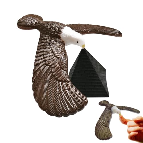 Kongou Balancierender Adlervogel, Balanciervogelspielzeug - Neuheit Eagle Trick,Lustiger Desktop-Balancenadler, lehrreicher Partytrick mit Pyramide für Mädchen, Jungen, Kinder, Physik von Kongou