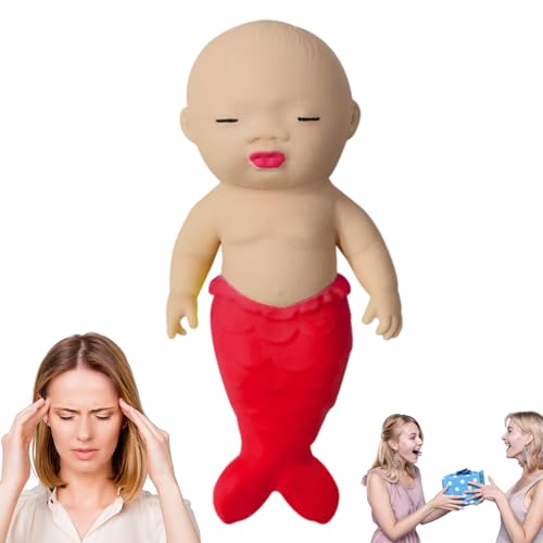 Kongou Meerjungfrau-Quetschspielzeug - Meerjungfrau-Stressspielzeug - Greif- und Schnapphandspielzeug, langsam steigendes sensorisches Fidget-Spielzeug, Mochi-Spielzeug, Tierspielzeug, von Kongou