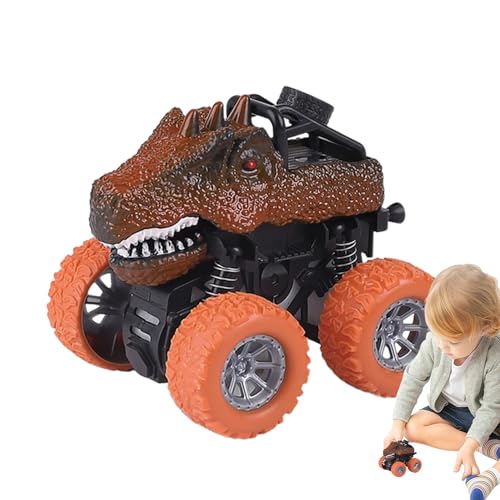 Kongou Push-and-Go-Autos - Pädagogische Dinosaurierautos,Reibungsspielzeug, Tierautospielzeug, Lernspielzeug für Kinder Jungen und Mädchen im Alter von 3–8 Jahren, Geschenke für Geburtstags von Kongou