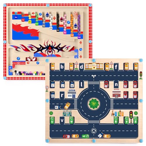 Spielzeug für Jungen 2 in 1 Montessori Spielzeug Magnetische Farbe und Zahl Labyrinth für Kleinkind Jungen Geschenke Magnetische Alphabet Labyrinth Alphabet Lernen Vorschule Lernaktivitäten Puzzles Spielzeug für Jungen 2 in 1 Montessori Spielzeug Magnetische Farbe und Zahl Labyrinth für Kleinkind Jungen Geschenke Magnetische Alphabet Labyrinth Alphabet Lernen Vorschule Lernaktivitäten Puzzles von Konijiwa