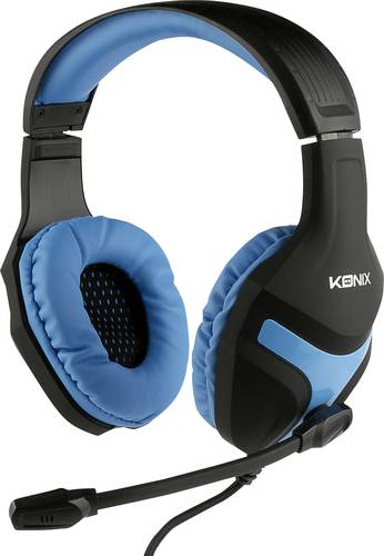 Konix Nemesis Headset Gaming Over Ear Headset kabelgebunden Stereo Schwarz-Blau von Konix