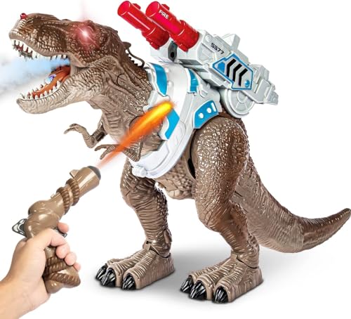 Dinosaurier Spielzeug, Dino Ferngesteuertes Velociraptor für Kinder, Realistische Gehbewegungen, Brüllt, Leuchtende Augen und Kopfschütteln, Geburtztag Geschenk Ostergeschenke für Kinder Dinosaurier Spielzeug, Dino Ferngesteuertes Velociraptor für Kinder, Realistische Gehbewegungen, Brüllt, Leuchtende Augen und Kopfschütteln, Geburtztag Geschenk Ostergeschenke für Kinder von Konom