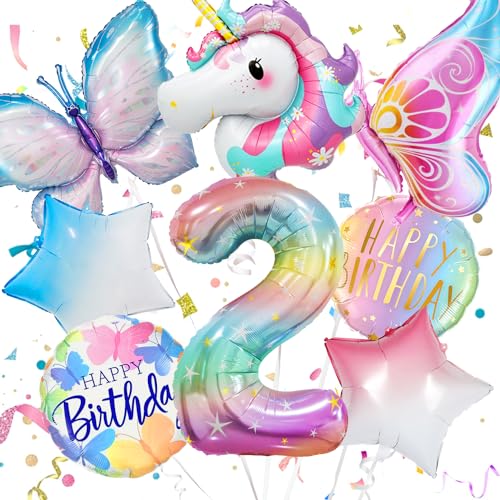 Konoz Einhorn 2. geburtstag mädchen, Einhorn Geburtstagsdeko 2 Jahre Mädchen, Einhorn Luftballons 2. Geburtstag, Einhorn Deko Kindergeburtstag, Deko 2 Geburtstag, Folienballon 2 und Schmetterling Deko Konoz Einhorn 2. geburtstag mädchen, Einhorn Geburtstagsdeko 2 Jahre Mädchen, Einhorn Luftballons 2. Geburtstag, Einhorn Deko Kindergeburtstag, Deko 2 Geburtstag, Folienballon 2 und Schmetterling Deko von Konoz