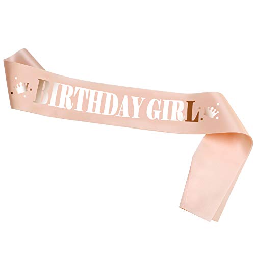 Konsait Rose Gold Geburtstag Schärpe, Birthday Girl Schärpe Geburtstag Party Dekoration für Frau Mädchen Geburtstag Accessoires Geschenk Konsait Rose Gold Geburtstag Schärpe, Birthday Girl Schärpe Geburtstag Party Dekoration für Frau Mädchen Geburtstag Accessoires Geschenk von Konsait