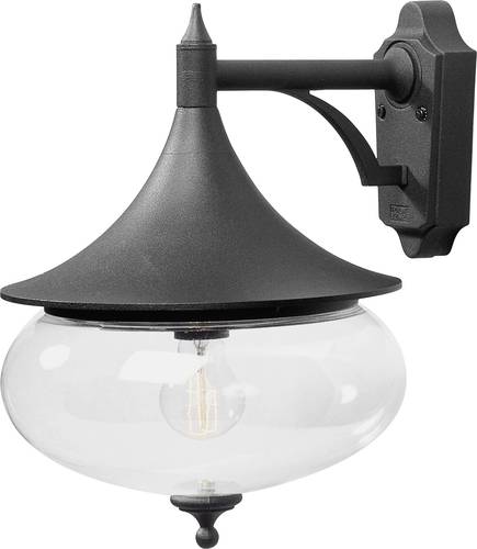 Konstsmide Libra 581-750 Außenwandleuchte Energiesparlampe, LED E27 100W Schwarz von Konstsmide