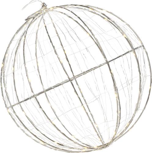 Konstsmide 1794-333 LED-Fensterbild Ball Warmweiß LED Silber EEK: G (A - G) von Konstsmide