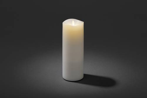 Konstsmide 1862-100 LED-Kerze Weiß Warmweiß (Ø x H) 9cm x 23cm von Konstsmide