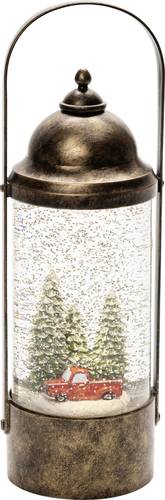 Konstsmide 4348-000 LED-Laterne Weihnachtsbäume und Auto Warmweiß LED Messing mit Wasser gefüllt, von Konstsmide