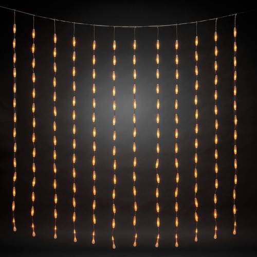 Konstsmide Lichtervorhang Außen EEK: F (A - G) 400 LED Bernstein (B x H) 2000mm x 2000mm von Konstsmide